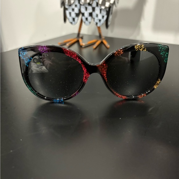 Gucci rainbow glitter sunglasses never worn 100% authentic - Picture 7 of 9